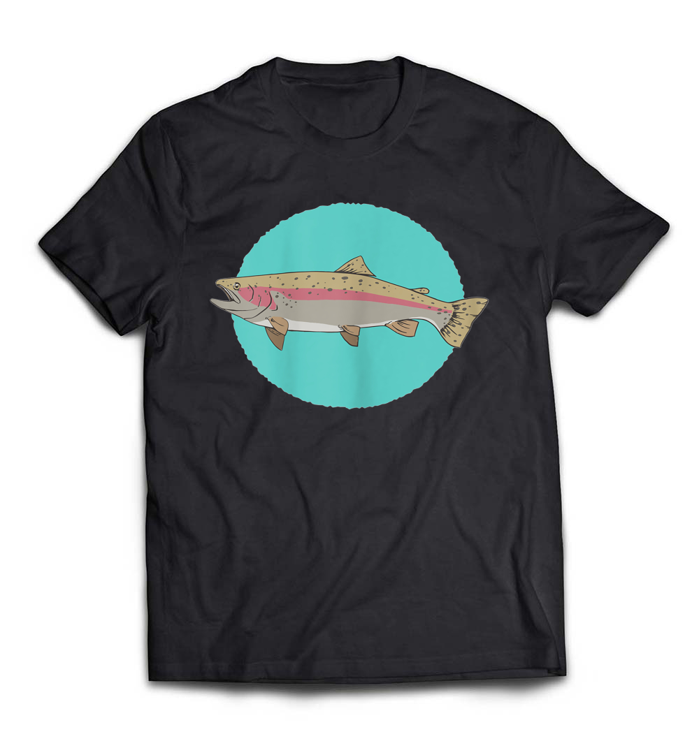 Fish T-Shirt: Aquarium Rainbow Trout Fishing